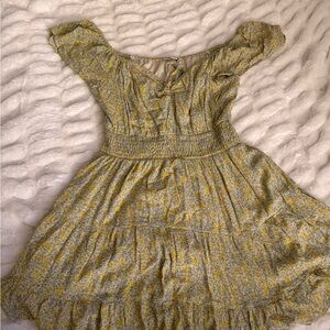 American Eagle Outfitters Yellow Floral Dress